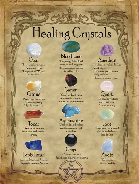Witchcraft healing minerals